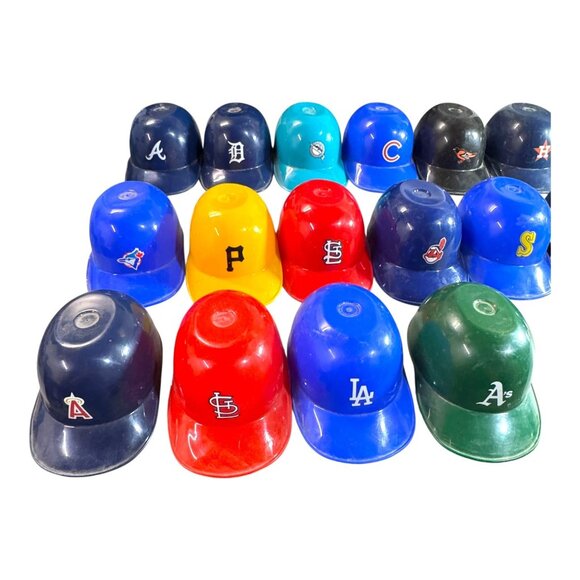 Lot Laich Mini MLB Baseball Helmets Collection Set 22 Blue Jays Tigers Astros - Picture 2 of 7